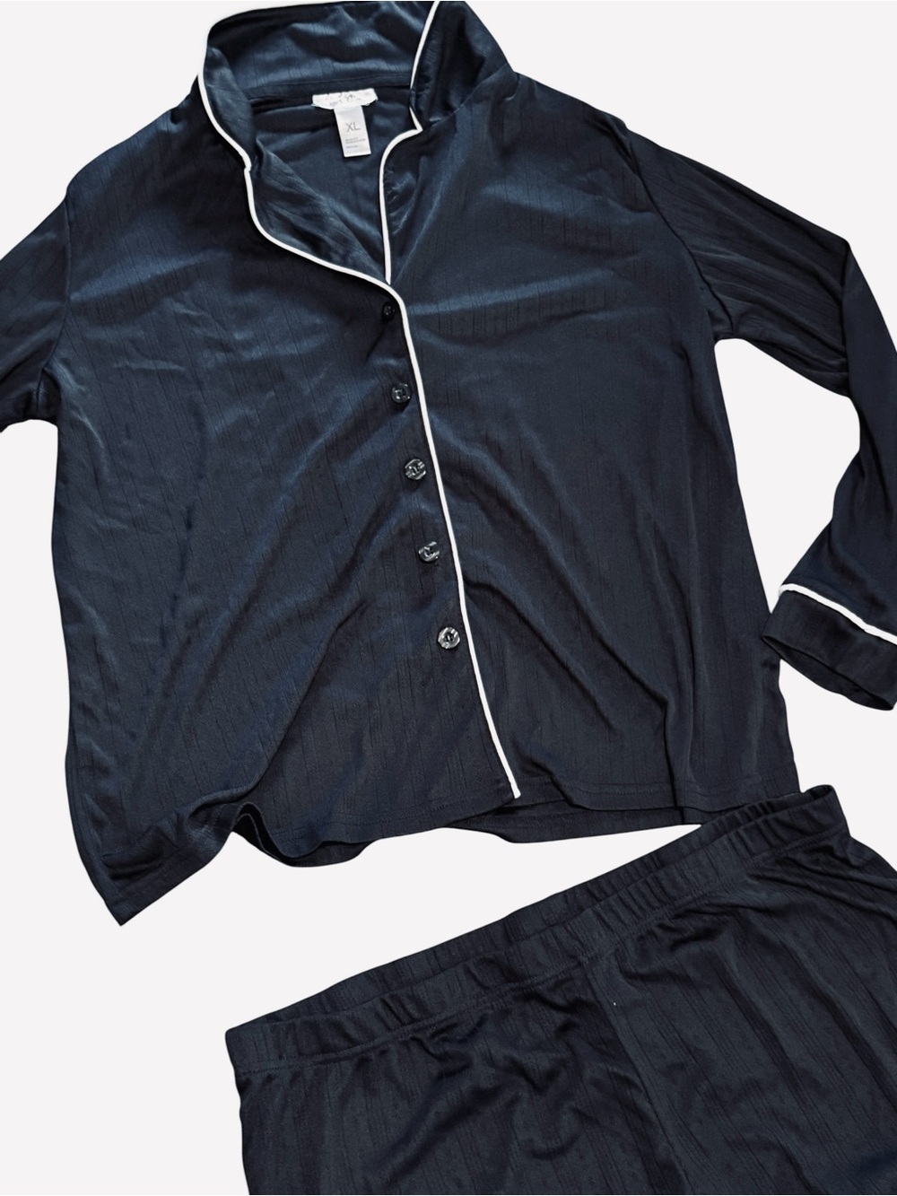 Just Be XL Pajama set Black Pull on Comfort
